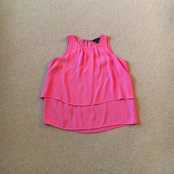 J. Crew Tops - J. Crew Pink Tiered Crepe Top, Size 4